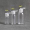 50pcs 5-100ml Plastic PET Flip Lid Lotion Bottles Wholesale Clear Cosmetic Sample Container Mini Travel Fill Vials Liquid Bottle