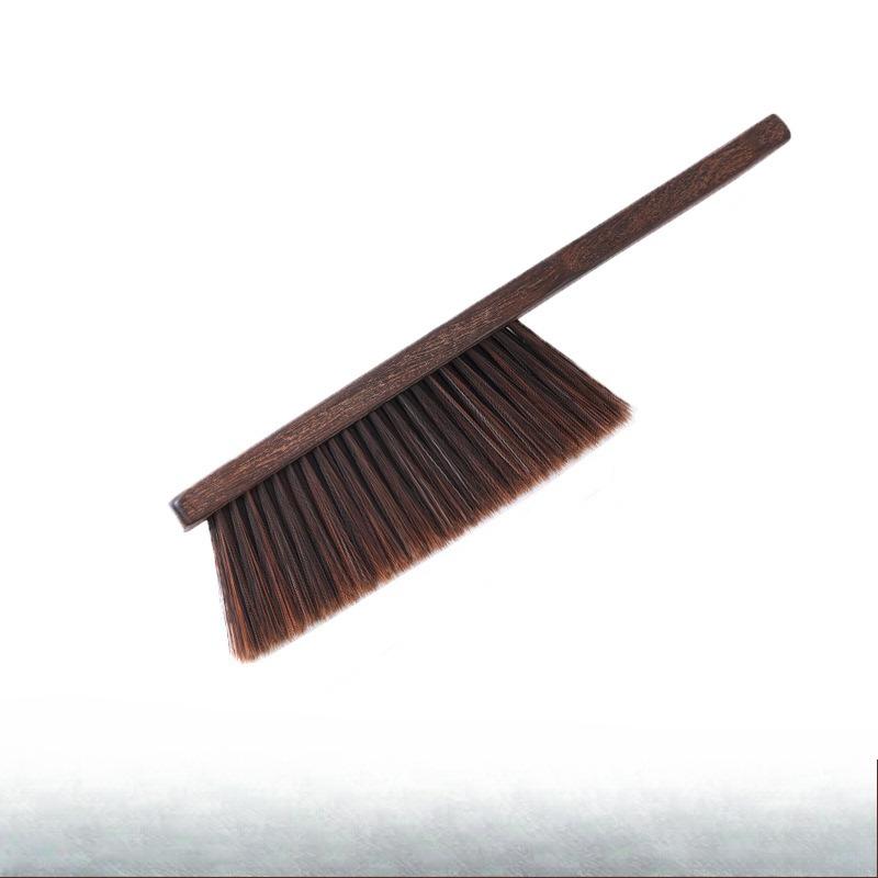 1pc Hand Broom Counter Duster Dusting Brush for Home Cleaning, Soft Dust Brush with Long Wooden Handle for Bed Sofa Furniture