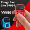 LED electronic counter Rechargeable with time counter Convenient 5-digit adjustable finger ring counter