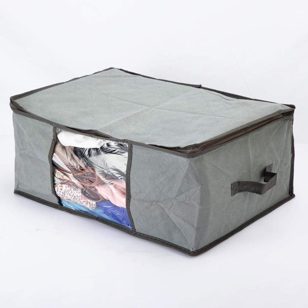 Home Clothes Storage Bag Box Organizer Portable Non-Woven Fabric Quilt Blanket