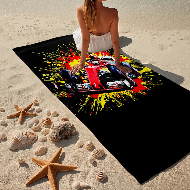 Elektrischer Monster Truck Kunst Strandtuch, Superweiche Mikrofaser, Geschenk für Sie/Ihn, Geburtstag, für Pool, Strand, Reisen, Heimdekoration Fan-Geschenke