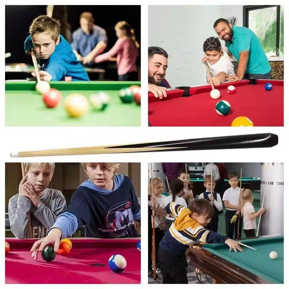 Small Children Kids Billiard Rod Wooden Short Pool Cue  For Girls Boys Beginners