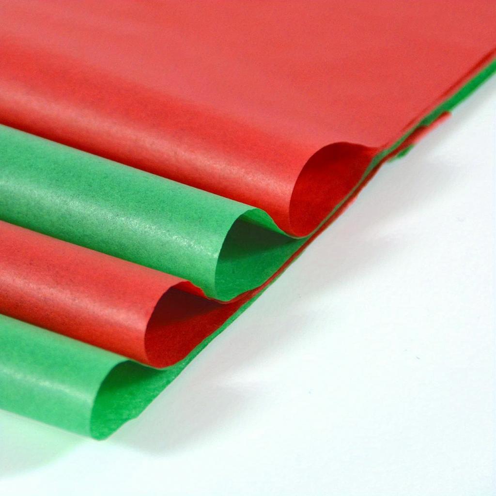 80 Sheets, Red & Green Gift Wrapping Tissue Paper, 20"x14", Perfect for Weddings, Birthdays, Showers, Crafts, Party Favors & Holiday season Décor