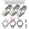 Car Exhaust Pipe Modification Stainless Steel 304 Thickened High Temperature Resistant Material Universal Welding Type Flange