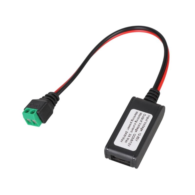 Зарядный кабель DC12V-32V на USB QC3.0 Поддерживает быструю зарядку 24 В для мобильных устройств и электроники 1