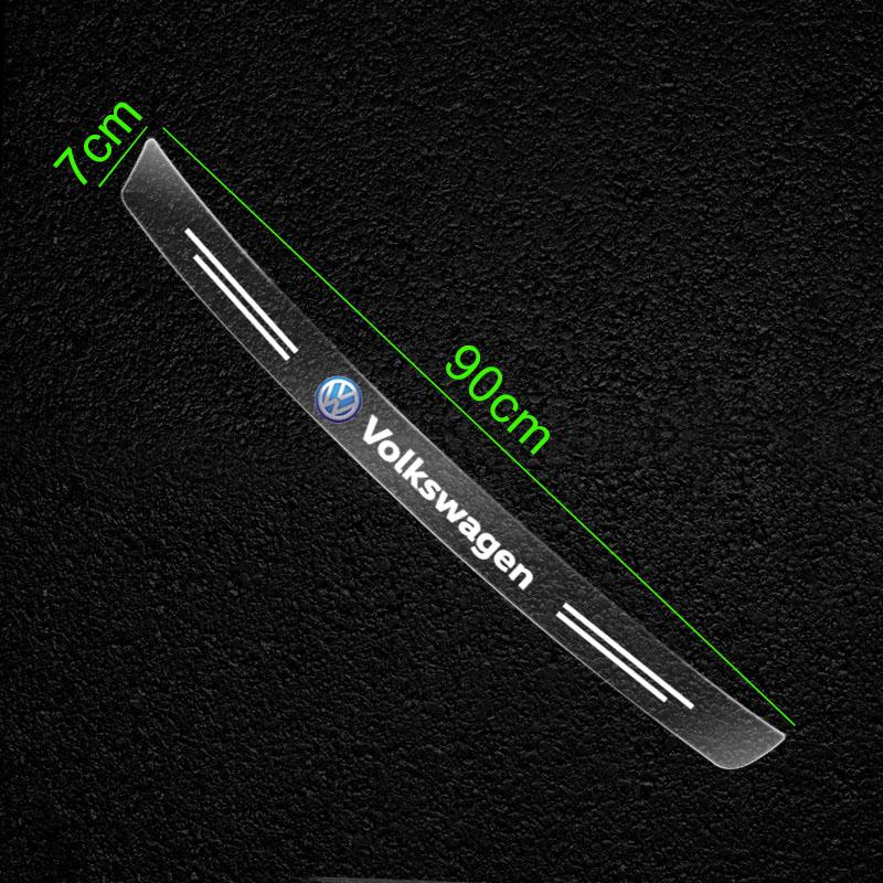 1Pcs Transparent Car Trunk Badge Protective Sticker Car Accessories For Volkswagen B6 B7 B5 Golf Polo Tiguan Passat EOS Scirocco Jetta MK6 Octavia