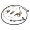 Stainless Steel Universal 24"/36'' Throttle Gas Cable & Spring Set Street Hot Rod Performance For Ford Chevy Silver