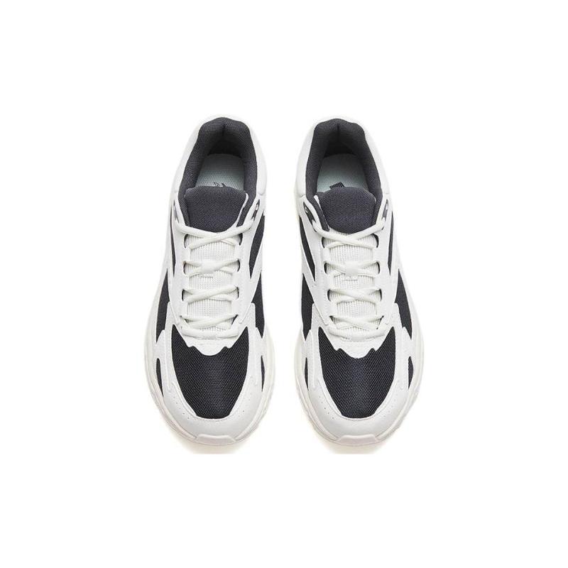 Anta Shock Absorbers With Slip Resistant And Abrasion Resistant Properties Low Top Running Shoes Men's Black White Sneakers 112245595-1