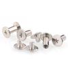 Carbon Steel Nickel-Plated Locking Screw Rivet for Albums and Recipes