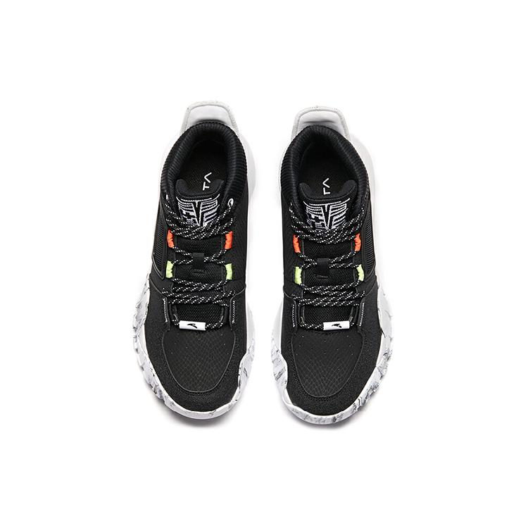 Anta Basketball Collection Mid Top Basketball Shoes Men's Black White 112011621S-1