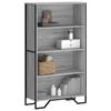 VidaXL Bookcase Sonoma Grey 80x31x137.5 Cm Engineered Wood, Shelf, Bookshelf, Storage Shelf, Cabinet 848632