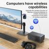 Airplane BT5.4 Adapter LCD Screen Low Latency BT Transmitter Dual Link BT Transceiver for 2 AirPods Headphones Or BT Devices