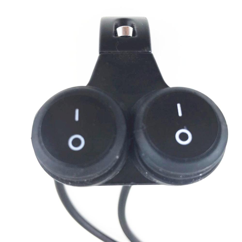 Waterproof 12V Motorbike 22mm Alloy Handlebar Headlight Spot Light On Off Switch
