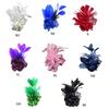 Punk Feather Flower Hair Hoop Women Prom Party Brooch Carnivals Hair Supplies