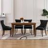 Day and Night - Day and Night Dining Chairs 4 Units Black Fabric