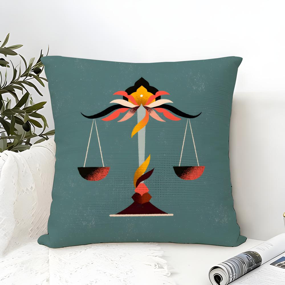 Color Illustrator W-Willian Santiago Art 4 Pillow Case Linen Pillow Case Sofa Home Decor Cushion Cover Cushion Cove