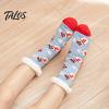 Winter Warme Fußbekleidung für Damen Weihnachtssocken mit Griffen für Herren, Verdickte Plüschgefütterte Thermosocken, Rutschfeste Socken für das Wohnzimmer