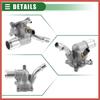 ACROPIX Engine Coolant Thermostat Housing Assembly, for Jeep Cherokee 2014-2021, Metal, 816-194, Silver Tone Car Parts