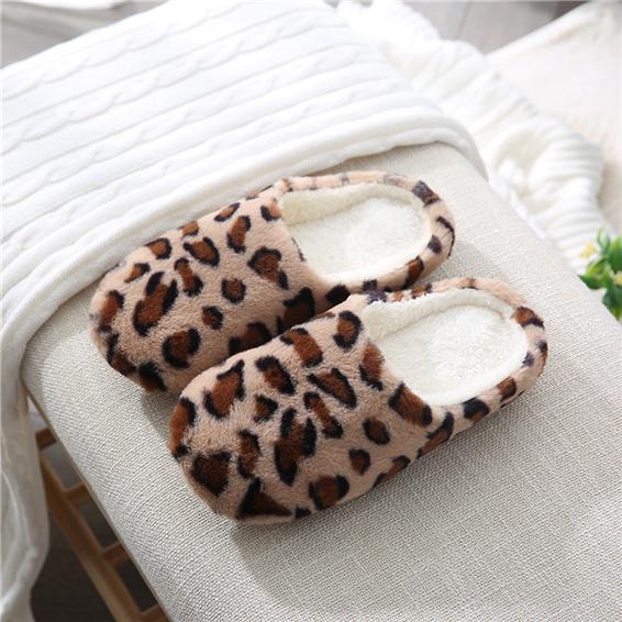 Soft Sole Indoor Slippers Warm Fleece House Shoes for Wood Floor Heating Home Cozy Non-Slip Slippers