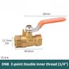 Brass Long Stem Copper Pipe Joint Ball Valve 1/8 "1/4" 3/8 "1/2" 3/4 "1 Inch Internal/external Thread Joint Connector Adapter
