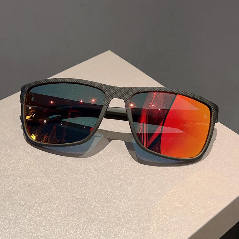 Classic New Large Frame Sunglasses Fashionable Men's Retro Square Frame Sunglasses Women's Outdoor UV-blocking Driving Glasses