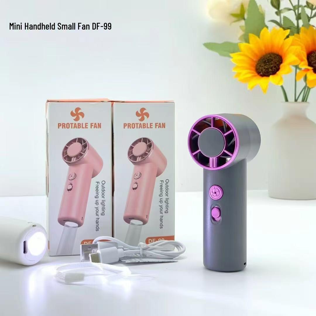 

2026 USB Rechargeable Portable Mini Handheld Fan - Silent, High Wind for Outdoor & Desktop Use 37.7*43.5*106.8