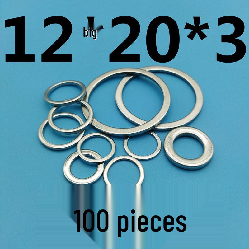 Thickened Galvanized Iron Flat Washer: Small Outer Diameter, Narrow Edge