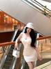 Elegant Bodycon Crochet Knit Camisole Dress, Sleek and Stylish Women's Wear