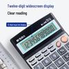 MG-166 12-Digit Large Screen Metal Voice Calculator