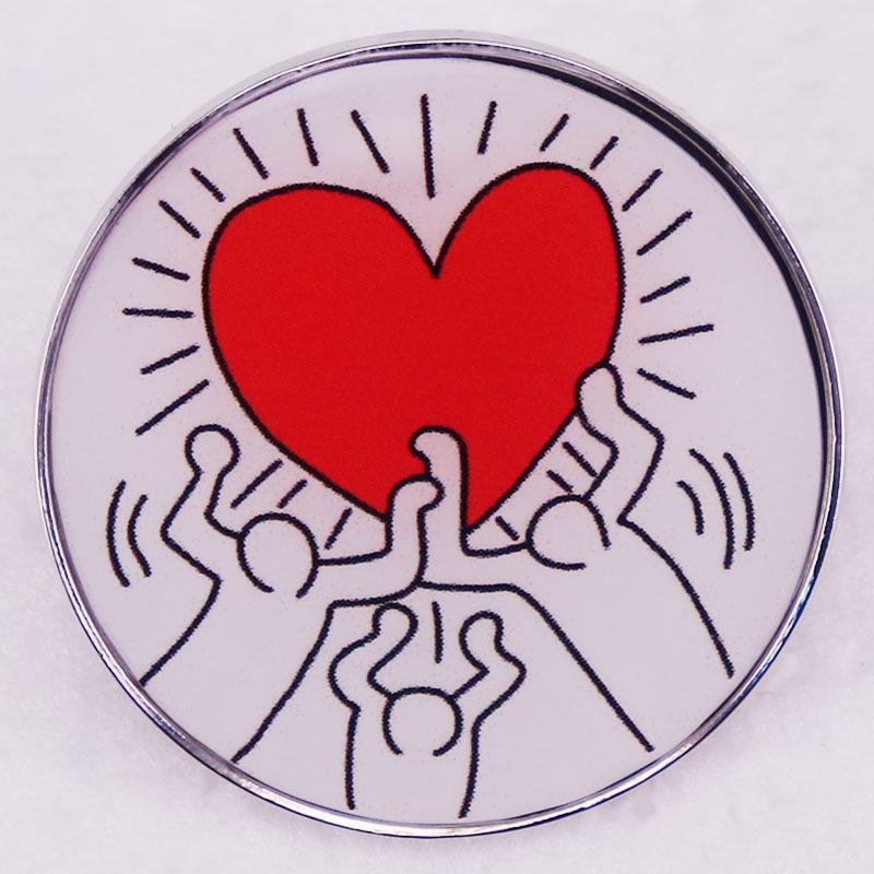 Falsetto Musical Inspiration Pop Art Brooch Badge