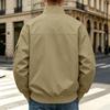 Men's Flight Jacket Loose Fit Casual Baseball Collar Coat for Fall Winter