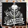 2pcs- Halloween Classic Look Gothic Clown Print Curtains, Pole Bag Home Decorations, Space Decorations Durable Material