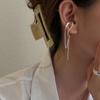 Tassel Irregular C Shape Punk Korean Ear Cuff Dangle Earrings Clip On Earrings Women Ear Clip