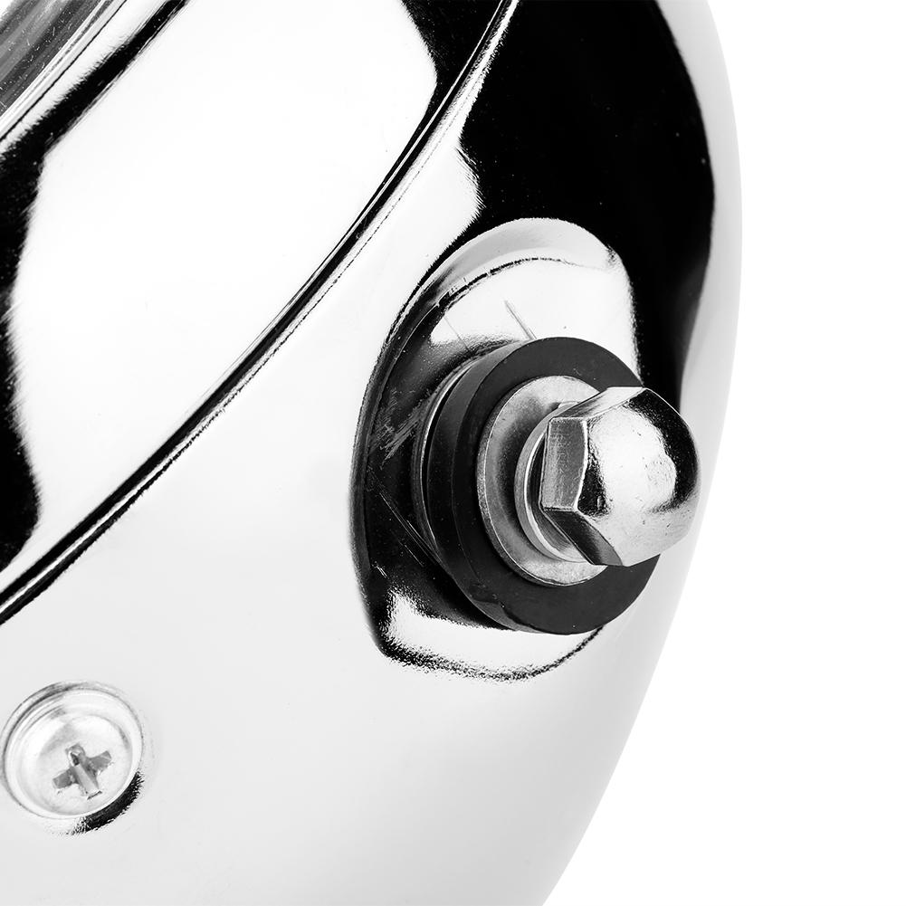 Motorcycle Retro Silver White Lens Hdlamp Motorcycle Front Hdlight High Brightness Bulb Hdlight Hdlamp for GN125