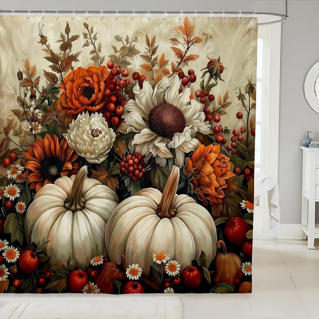 Black Cat Shower Curtain Pet Cats Bathroom Accessories Kitten Cute Halloween Gothic Kids Girls Boys White Black Waterproof Bath