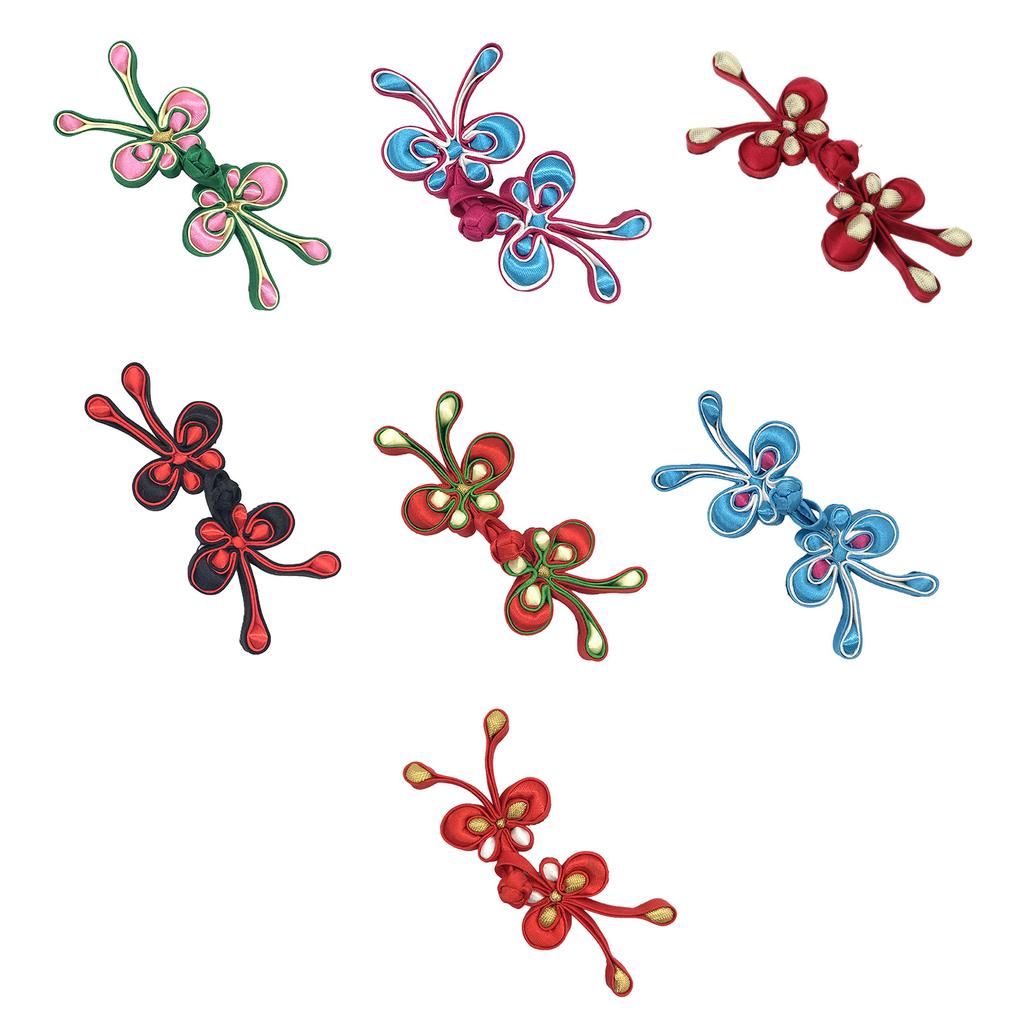 1pair Colorful Butterfly Shape Sewing Fasteners Featuring Chinese Traditional Buttons Perfect for Sweater Scarf Cardigan