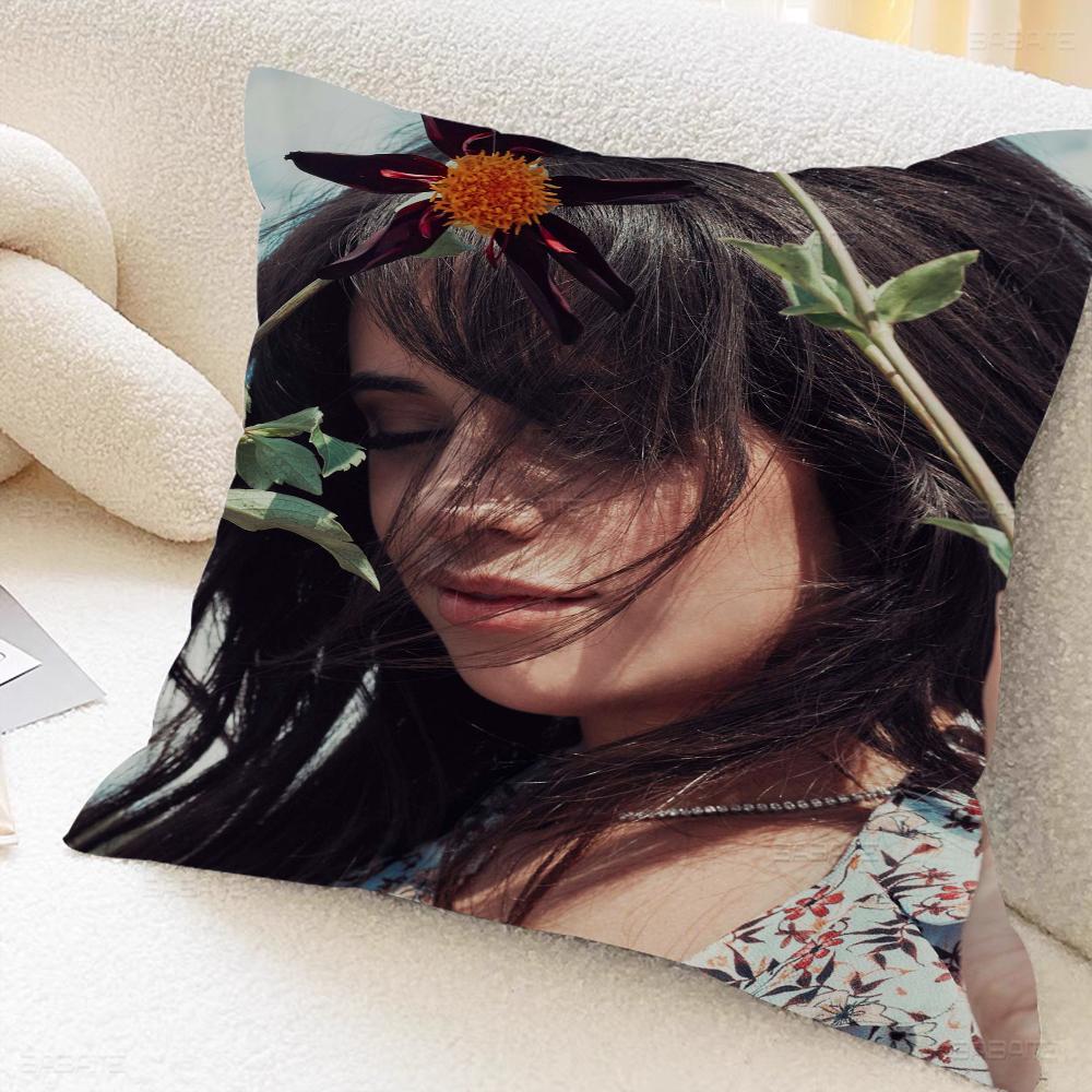 

Singer C-camila C-cabello Cushion Cover Pillowcase Upholstery Sofa Throw Pillow Home Decor Pillowcas 16x16Inch