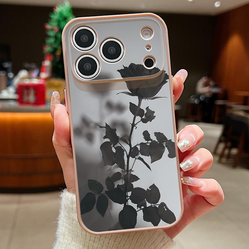 Flowers Leaves Pattern Case For iPhone 17 Pro Max Funda iPhone 16 15 14 13 Pro Max Magnetic For Magsafe Hybrid Slim Matte Cover