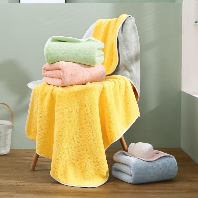 Coral fleece bath towels, non-Class A large bath towels, men's wrapping towels do not absorb water, towels, household women's new bath towels