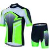 Mens Quick-Dry Breathable Cycling Jersey Shorts Set Road Bike Riding
