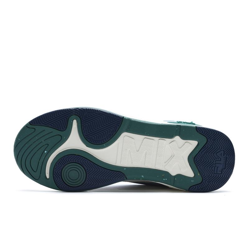 Fila Mix 2 Thick Sole Height Increasing Trendy Shock Absorbing Wear Resistant Low Top Skate Shoes Men Sneaker Sky-Blue Cream F12M432208FBG