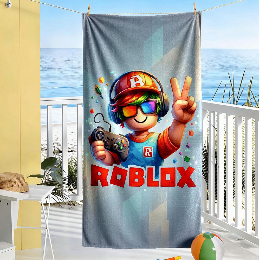Roblox Beach Towel Soft Durable Quick-Dry Comfortable Lightweight Suitable for Sports, Travel, Swimming, Yoga, Bathroom, Beach, And Pool