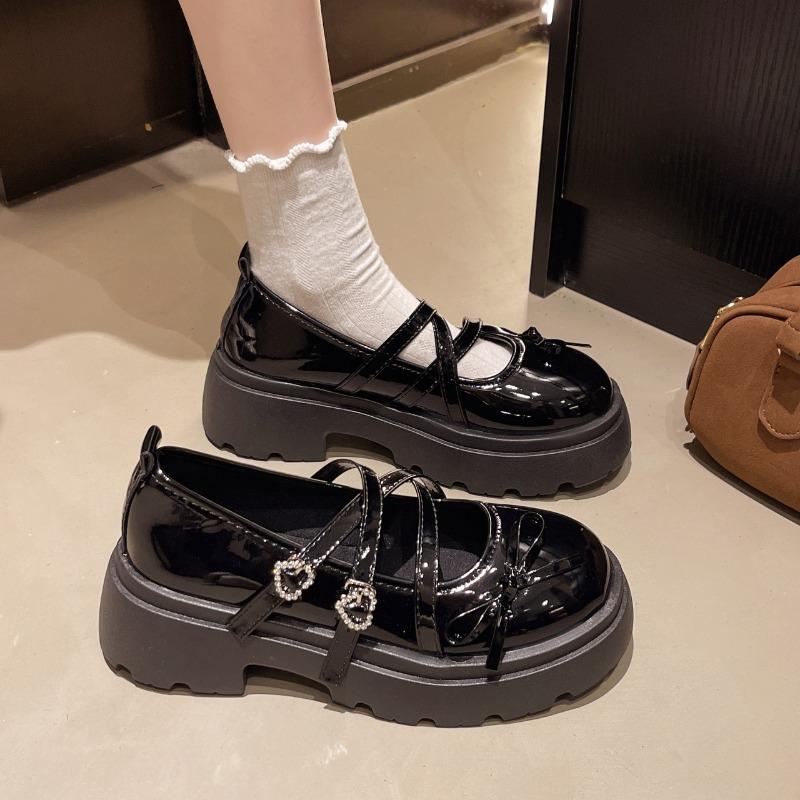 Fashion 2025 New Woman Mary Jane Shoes Spring Autumn Fashion Style Soft Bottom Anti-slippery Versatile Chic Princess Leather Shoes