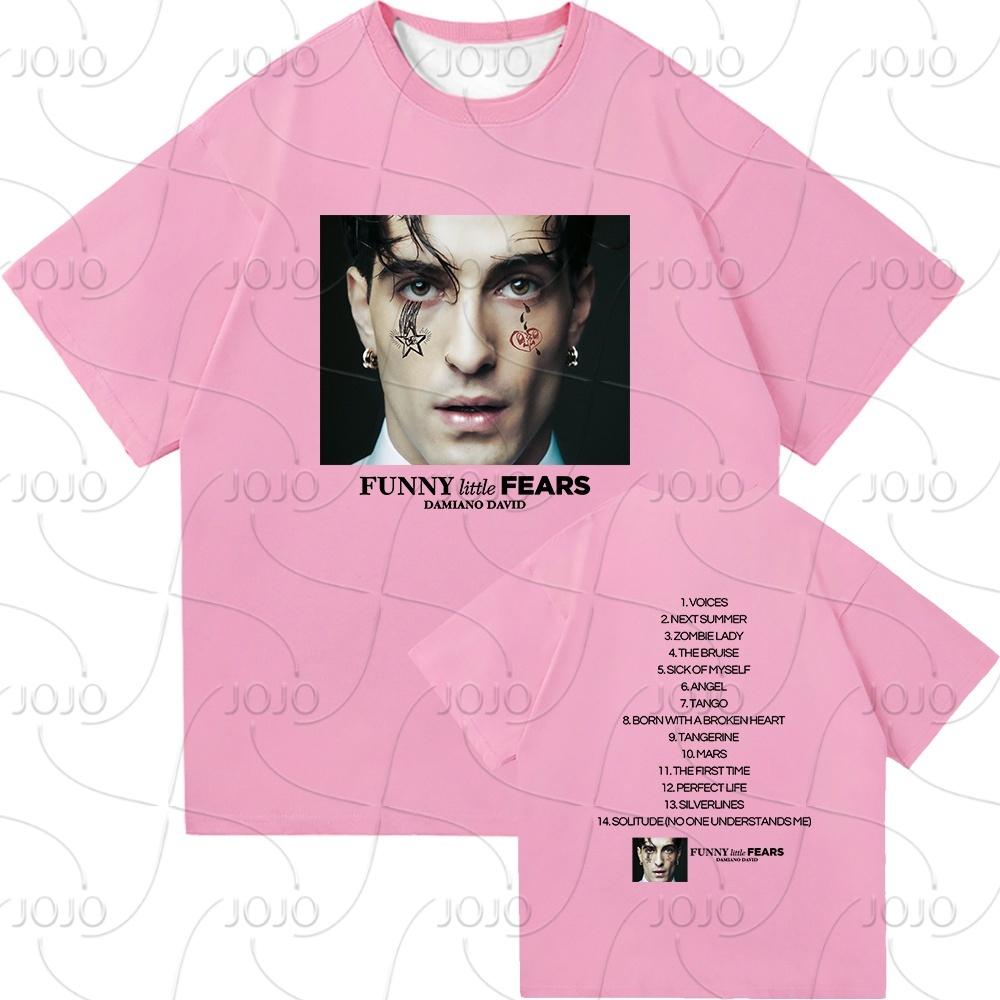 Damiano David Funny Little Fears T Shirt Women Harajuku Aesthetic Next Summer T-shirt Quick Drying Vintage Tees Shirts