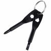 Wisdompro Screwdriver Keychain, Phillips and Flathead EDC Multi-Tool, Mini Size, Portable, Set of 2 Screwdrivers, Black
