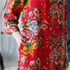 Johnature Femei Vintage Stand Rochii Seven Maneci Print Floral Summer A-Line Style Chinese Style