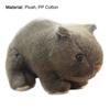 Simulation Wombat Toy Lovely Vivid Expression Birthday Gift Stuffed Guinea Pig Animal Toy for Girl