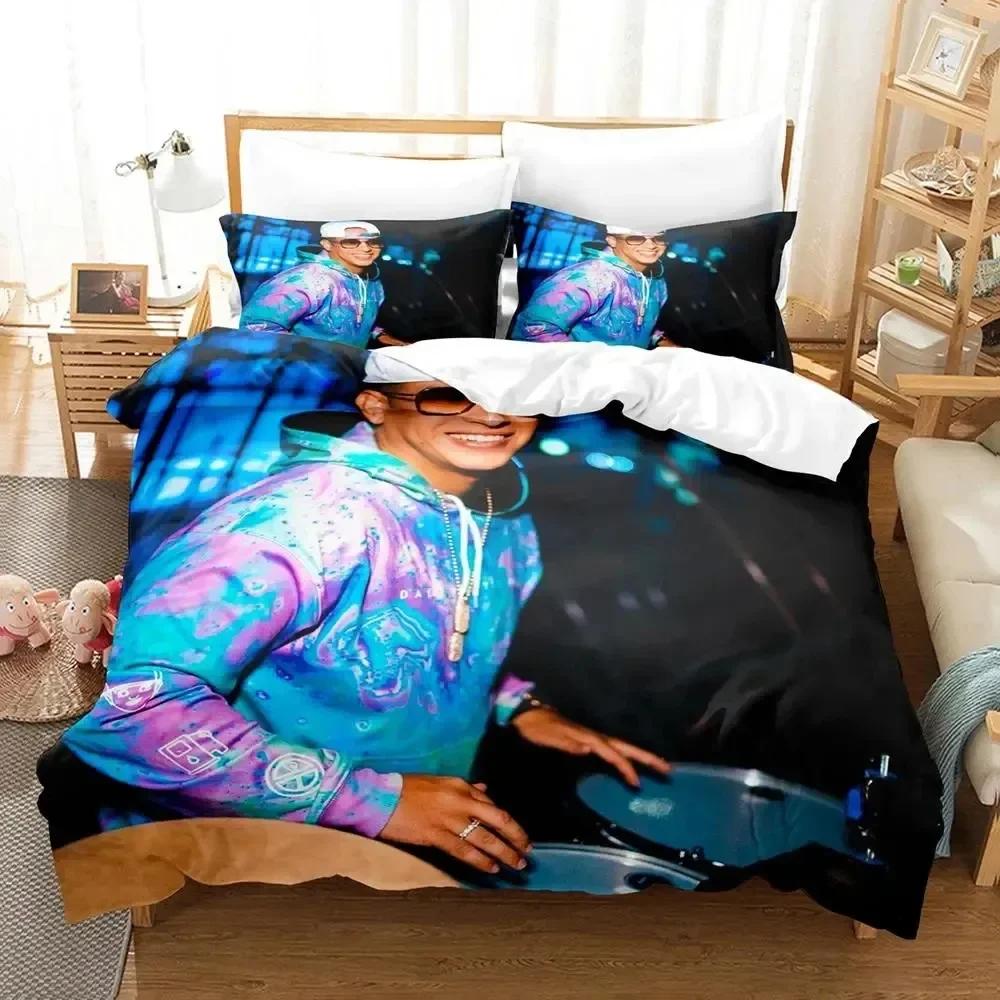 3D Printing Daddy Yankee Bedding Set Duvet Cover Bed Set Quilt Cover Pillowcase Comforter King Queen Size Boys Adult Bedding Set