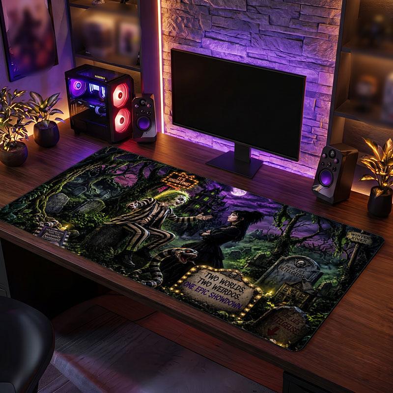 Big Mouse PadBeetlejuice Lydia Deetz Extended Soft Desk Mat Gaming Office Computer Table Decor Mat