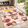 Custom Name Curious Monkey Adventures Carpet Rug Customizable Soft Washable Anti-Slip Home Living Room Sofa Mats Personalized Rug. 0909419